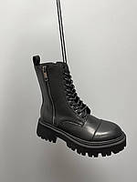 Кроссовки, кеды отличное качество Balenciaga Boots Tractor Black (Матові) Размер 39