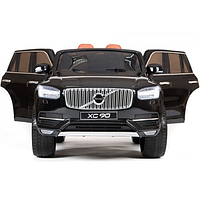 Електромобіль дитячий джип одномісний Volvo XC90 2 мотори колеса EVA чорний