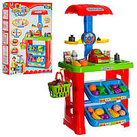 Детский игровой набор Супермаркет прилавок корзина касса весы продукты 661-79