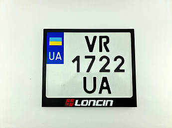 Рамка для монономера Loncin black/red метал