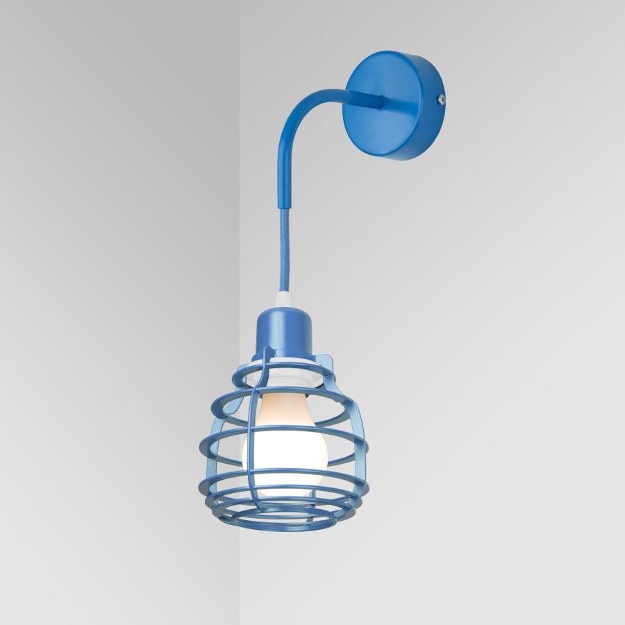 Бра металевий  голубий колір Е27 37х12.5х8.5 см