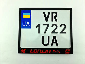 Рамка для монономера Loncin Rally black/red метал