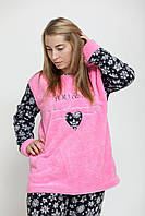 Піжама жіноча великого розміру велсофт махра турецька тм Rinda