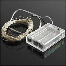 Гірлянда на батарейках 5м, різнокольорова, фото 5