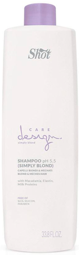 Шампунь для освітленого і мелірованого волосся Shot Care Design Simply Blond Shampoo