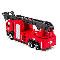 Машинка пожежна зі стрілою метал, пластик, дитяча Volvo, TechnoDrive, 3*12*6см (250302), фото 4