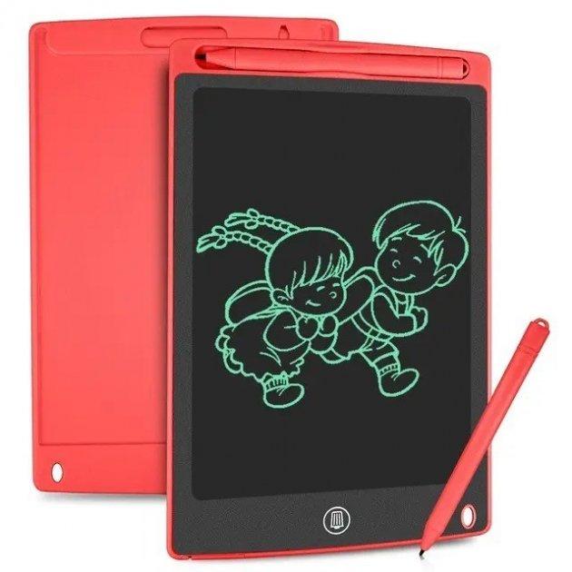 Планшет для малювання монохромний дитячий зі стилусом MD Writing Tablet Board LCD 85 дюймів червоний