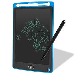 Планшет для малювання монохромний дитячий зі стилусом MD Writing Tablet Board, LCD 8,5 дюйма, синій