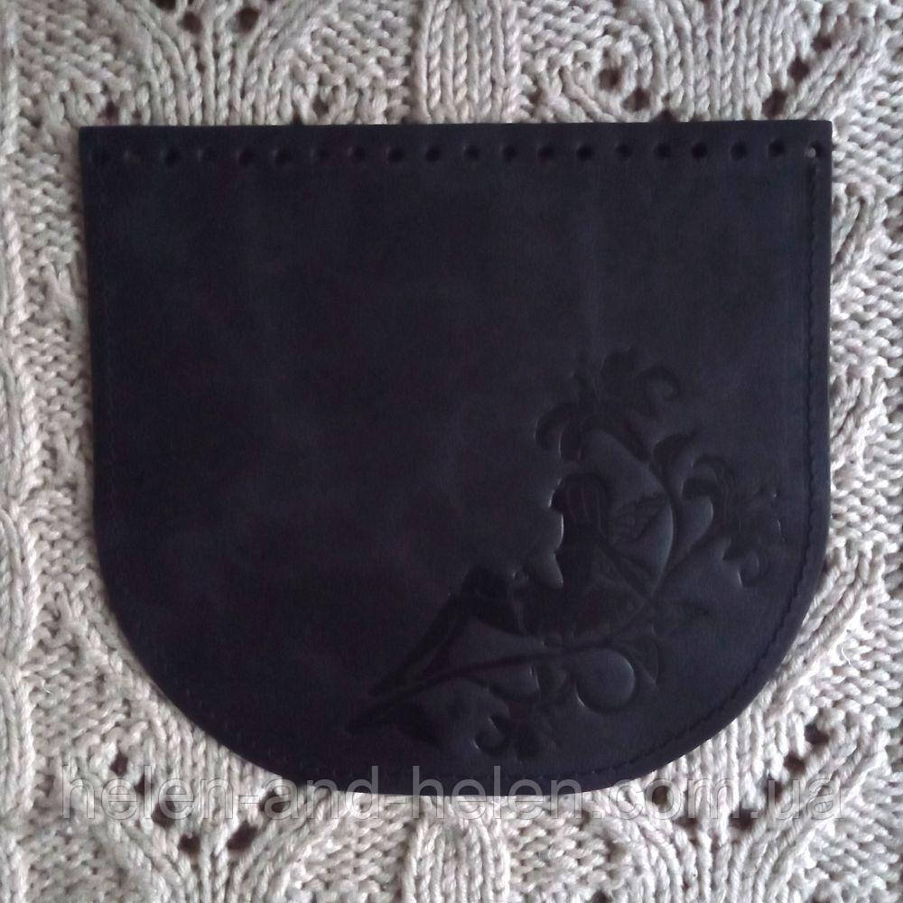 Клапан для сумки "Фея". Колір "Темно-синій", фото 1