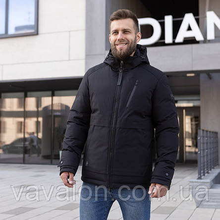 Зимова чоловіча куртка Vavalon KZ-119 black, фото 1