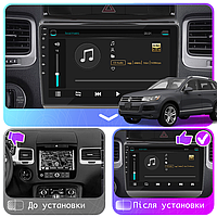 Go Андроид магнитола штатная для Volkswagen Touareg 2 2010-2014 экран 9" 2/32Gb 4G Wi-Fi GPS Top VW