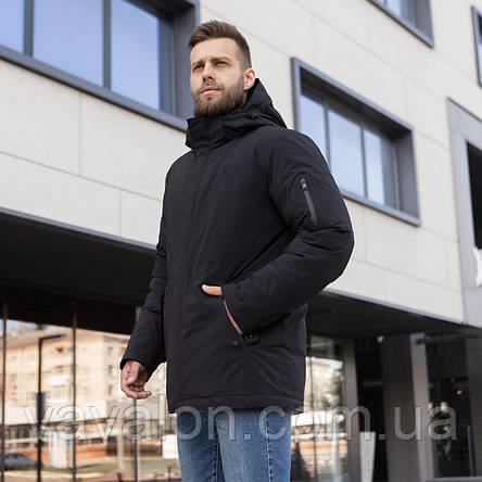 Зимова чоловіча куртка Vavalon KZ-34 black, фото 1