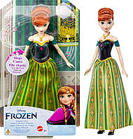 Кукла Поющая Анна Холодное сердце Frozen Anna Disney Mattel HLW56