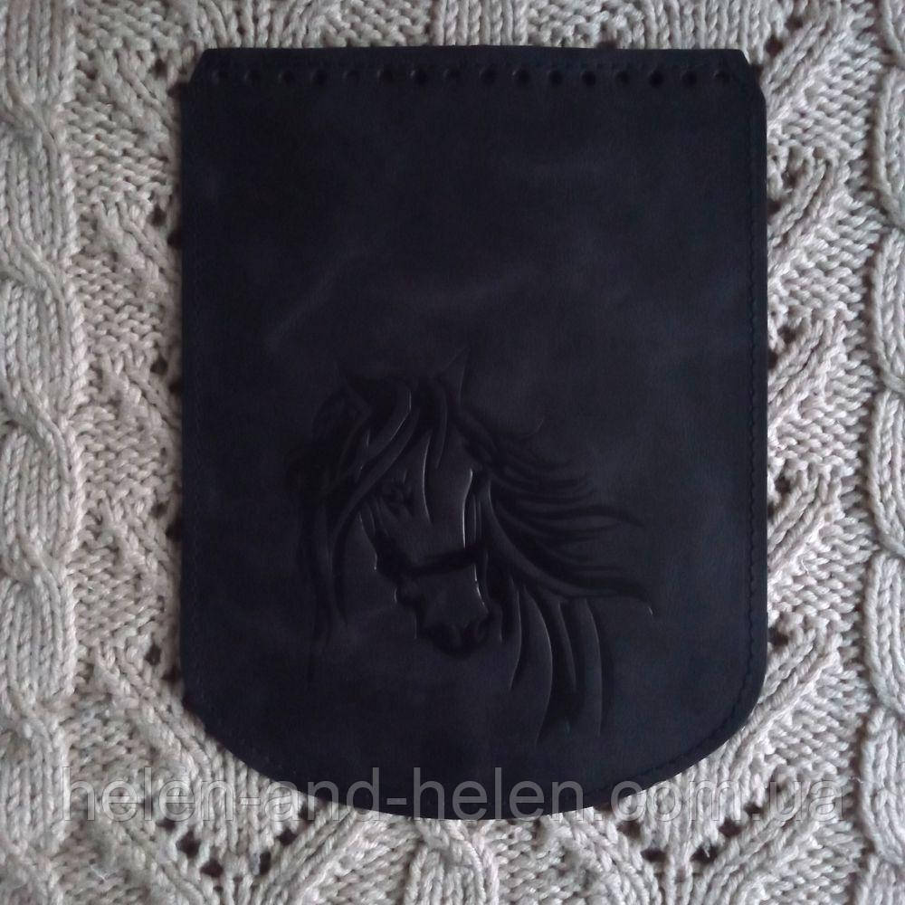 Клапан для рюкзака "Кiнь". Колір "Темно-синій"., фото 1