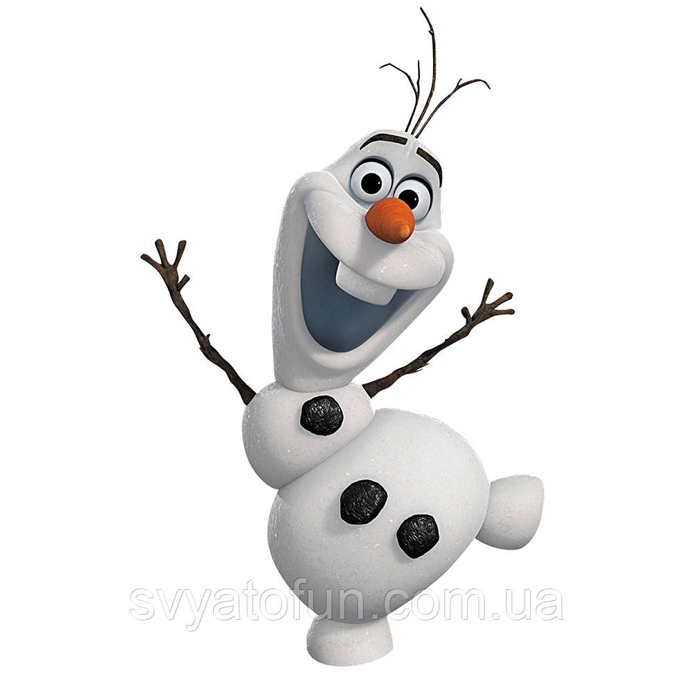 Ростова фігура "Сніговик Олаф" 100х55 см