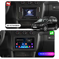 Go Штатная магнитола в машину для Volkswagen Caddy IV 2015-2020 экран 10" 2/32Gb Wi-Fi GPS Base