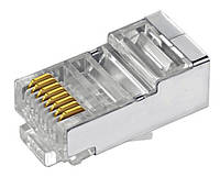 Штекер комп'ютерний RJ45 в екрані Cat.5e (8р8с)