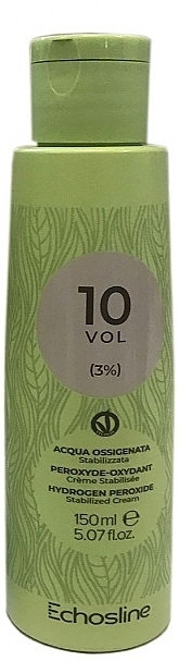 Крем-окислювач для волосся Echosline Hydrogen Peroxid Vegan 10 vol. 3% 150 мл (Оригінал)