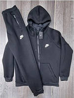 Чоловічий теплий спортивний костюм Nike (Найк) AIR (2003), Чорний. Чоловічий одяг Зима