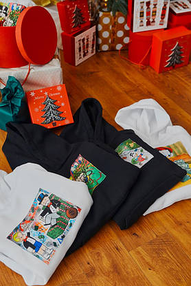 Стильне чоловіче худі демісезонне осінь зима на чоловіків хлопців із принтом худі з капюшоном кишенею кенгуру, фото 3