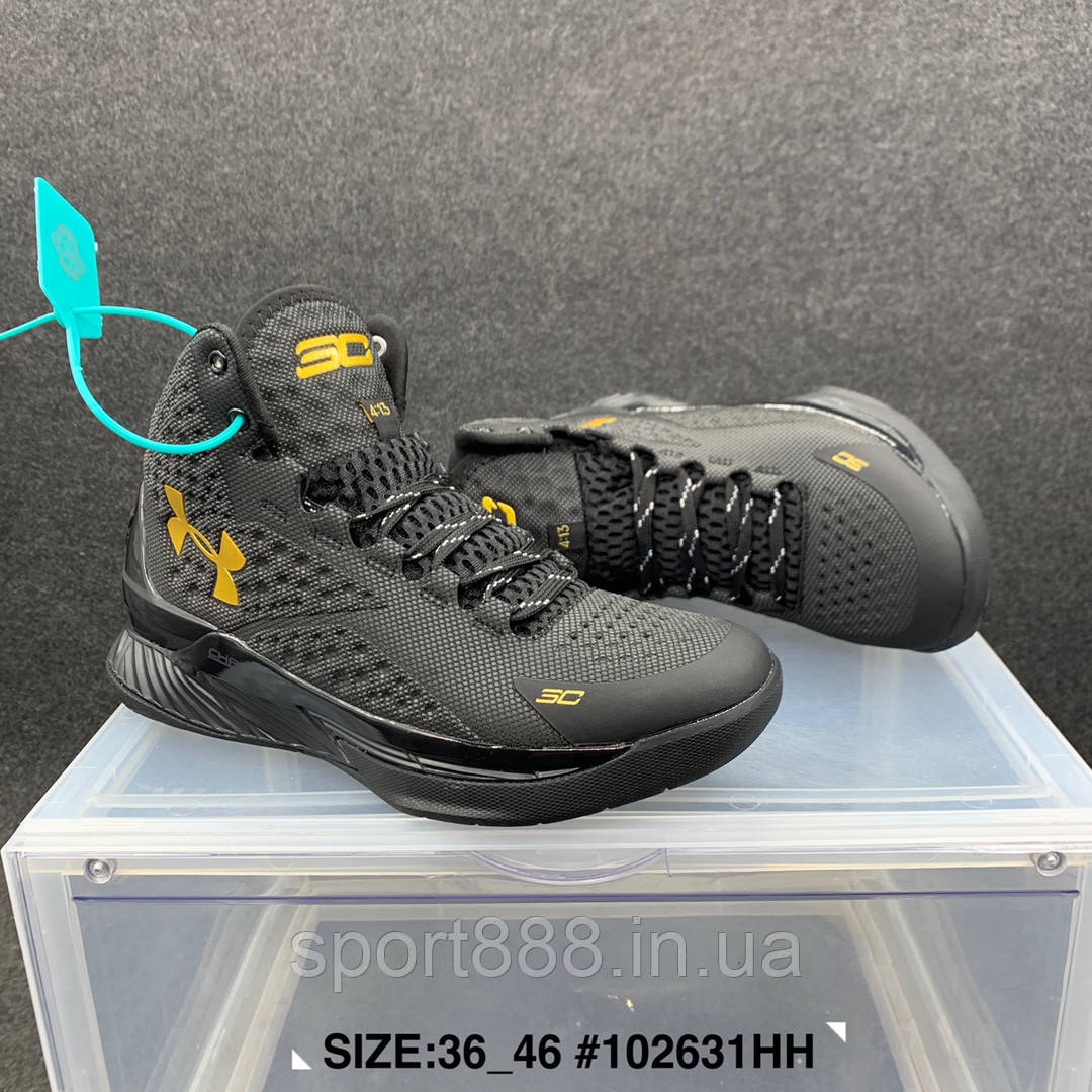 Eur36-46 кросівки Under Armour Curry 1 One Blackout баскетбольні чоловічі Карі