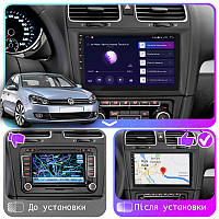 Al Штатная магнитола для Volkswagen Golf 6 2008-2012 экран 9" 2/32Gb CarPlay 4G Wi-Fi GPS Prime Android