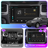 Al Штатная магнитола для Volkswagen Touareg 2 2010-2014 экран 9" 4/64Gb 4G Wi-Fi GPS Top VW Android