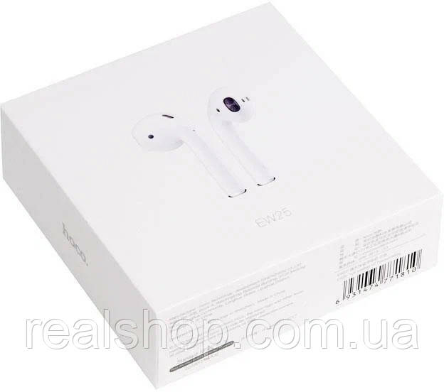 Bluetooth навушники Hoco EW25 TWS Білі, фото 1