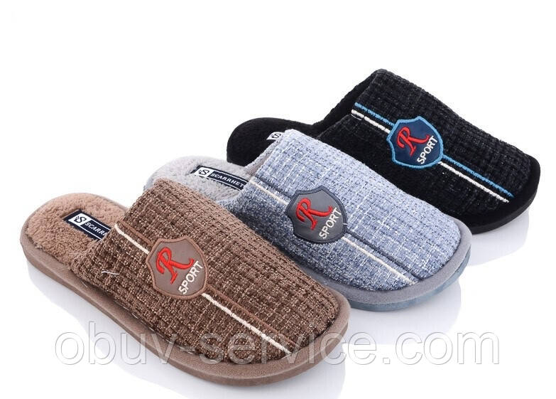 Чоловічі домашні капці Plaazzo 1209 асорті (6 пар 40-45)