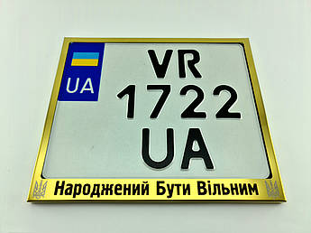 Рамка для мотономера Слава Україні металл