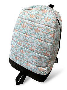 Принтований рюкзак Adida зі шкіряним дном якість спортивний спорт міський Туристичний рюкзак стильний ОПТ