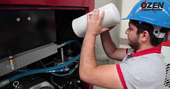 Сервісне обслуговування гвинтового компресора Ozen