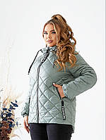 Демисезонная стёганная женская куртка Ткань:плащевка Утеплитель: синтепон 150 Размеры 48,50,52,54,56,58