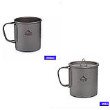 Чашки Widesea 450 + 300 мл і казанок 750 мл з титану, фото 3