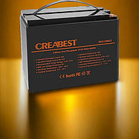 Литиевая батарея CREABEST 12,8 В 50 Ач LifePo4 с 3000+ циклов зарядки и защитой BMS Аккумулятор