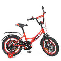 Велосипед детский PROF1 Y1846-1 18 дюймов, красный, World-of-Toys