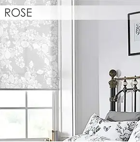 Тканинні ролети Троянда. Rose Білий,