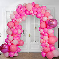 Арка из воздушных шаров для девочки "Розовая" размер 2Х2 м.