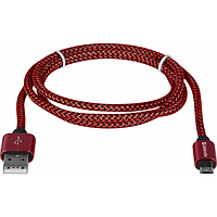 Кабель USB AM-micro BM Defender 87801 08-03T PRO 1м червоний