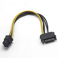 Кабель Molex->6 pin 0.2 m Cablexpert (CC-PSU-SATA) чорний ()
