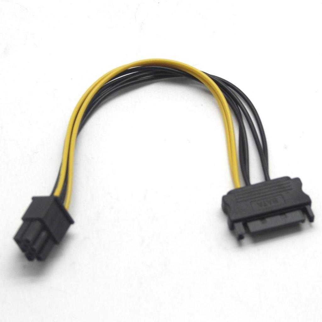 Molex  6pin Molex->6pin 0.2 m Cablexpert PCI express 6-pin power 0.2m (CC-PSU-SATA) чорний (), фото 1