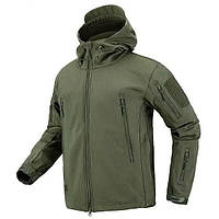 Демисезонная тактическая куртка Softshell Olive на флисе для военных, размеры M-3XL