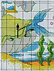 Набір для вишивання за нанесеною на канву схемою "Mermaid's Boudoir 1". AIDA 14CT printed 40*54 см, фото 5