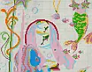 Набір для вишивання за нанесеною на канву схемою "Mermaid's Boudoir 1". AIDA 14CT printed 40*54 см, фото 10