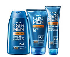 Набір чоловічий для гоління Avon Care Men Основний догляд 3 в 1