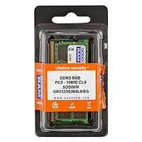 Оперативна память GoodRam GR1333S364L9/8G Black 8 GB SO-DIMM DDR3 1333 MHz