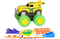 Машинка на бат. Trix Trux набор с трассой (желтый) JLT-AS331Y, World-of-Toys