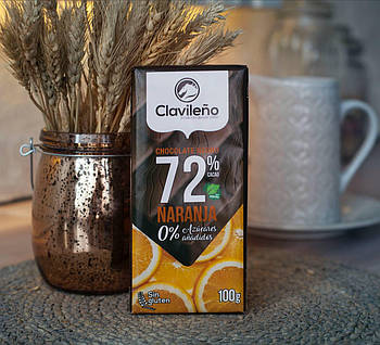 Чорний шоколад  Clavileno 72% 100 гр. Іспанія