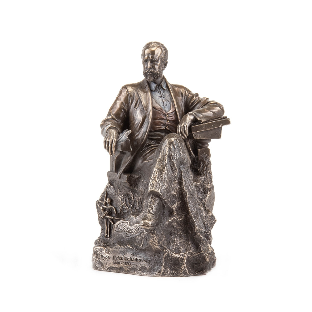 Статуетка Veronese Петро Ілліч Чайковський 22 см фігурка полістоун з бронзовим покриттям 75643