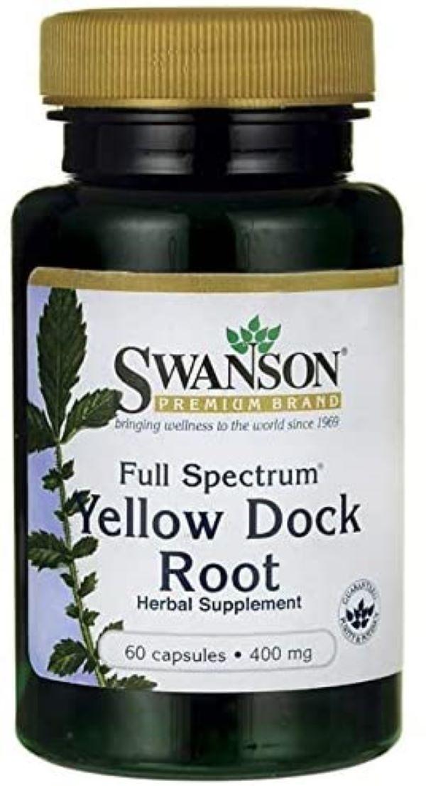 Натуральна добавка Swanson Full Spectrum Yellow Dock Root 400 mg 60 Caps